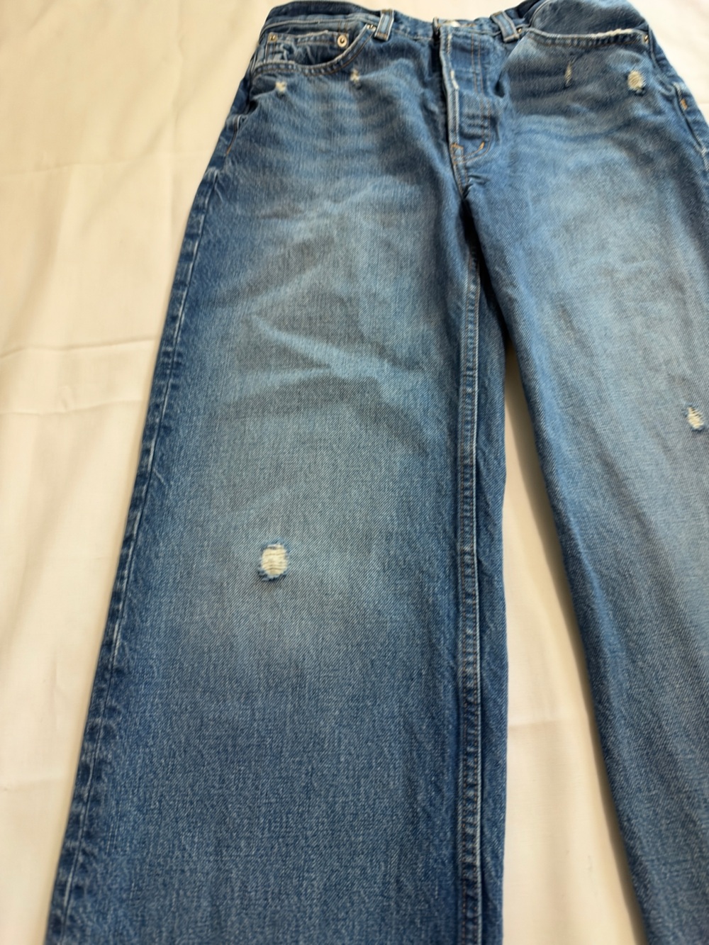Madewell Low Slung Baggy Jeans Robertson Wash size 23 EUC - Picture 7 of 13